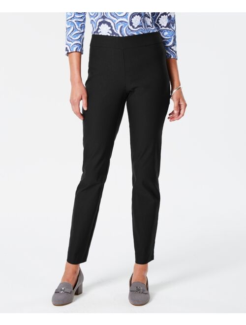 Charter Club Cambridge Skinny Pull-On Tummy-Control Pants, Regular and Short Lengths, Created for Macy's