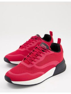 runner sneakers in red