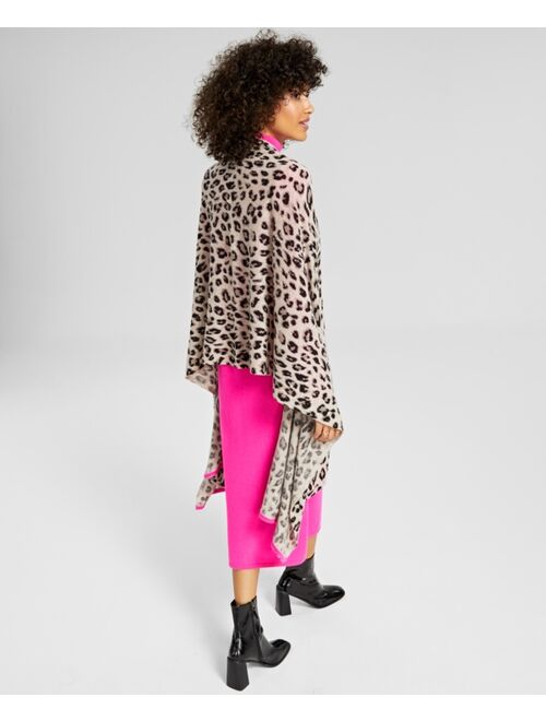 Charter Club Cheetah-Print Cashmere Scarf, Created for Macy's