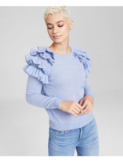 Cashmere Cha Cha Ruffled Sweater, Created for Macy's