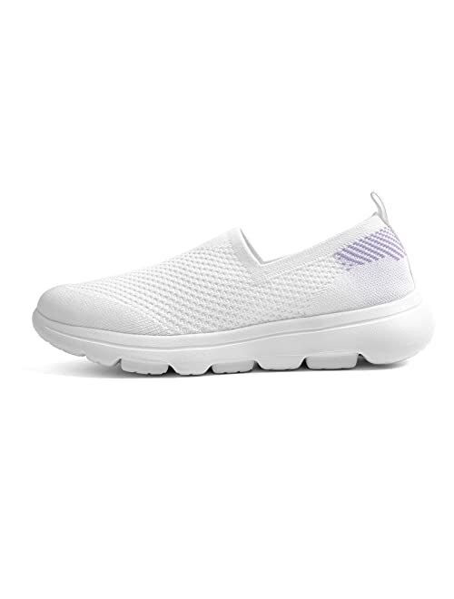 TIOSEBON Women's Walking Shoes Lightweight Slip On Travel Sneakers