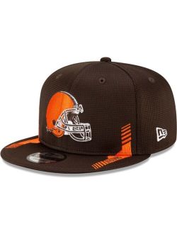 Youth Girls and Boys Brown Cleveland Browns Sideline Home 9Fifty Snapback Hat
