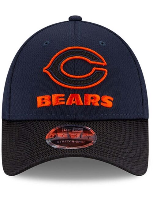New Era Youth Girls and Boys Navy, Black Chicago Bears 2021 NFL Sideline Home C 9Forty Adjustable Hat