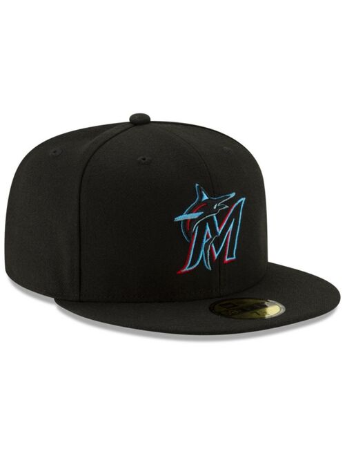 New Era Boys' Miami Marlins Authentic Collection 59FIFTY Fitted Cap