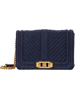 Chevron Quilted Small Love Crossbody