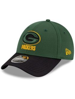Youth Girls and Boys Green, Black Green Bay Packers 2021 NFL Sideline Home 9Forty Adjustable Hat