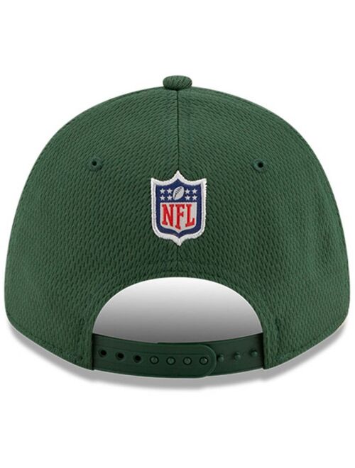 New Era Youth Girls and Boys Green, Black Green Bay Packers 2021 NFL Sideline Home 9Forty Adjustable Hat