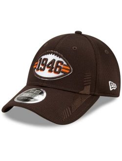 Youth Girls and Boys Brown Cleveland Browns 2021 NFL Sideline Home Historic 9Forty Adjustable Hat