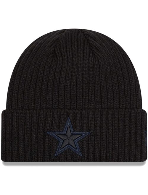 New Era Big Boys Black Dallas Cowboys Team Core Classic Cuffed Knit Hat