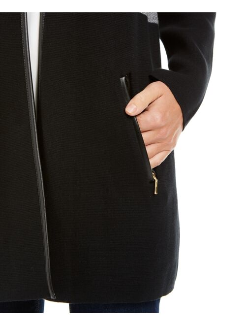 Charter Club Milano Cotton Colorblocked Cardigan, Created for Macy's