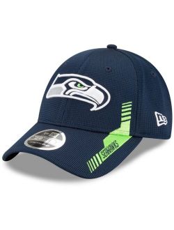 Toddler Girls and Boys College Navy Seattle Seahawks 2021 NFL Sideline Home 9Forty Snapback Adjustable Hat