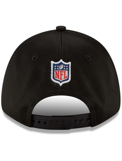 New Era Youth Girls and Boys Black Carolina Panthers 2021 NFL Sideline Home 9Forty Adjustable Hat