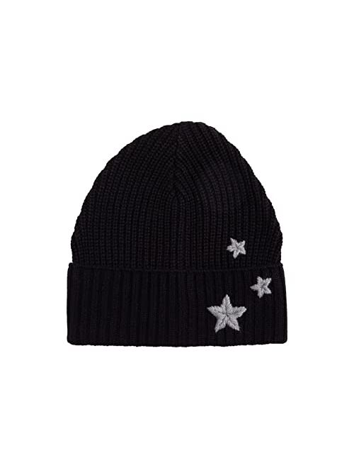 Rebecca Minkoff Embroidered Peak Beanie