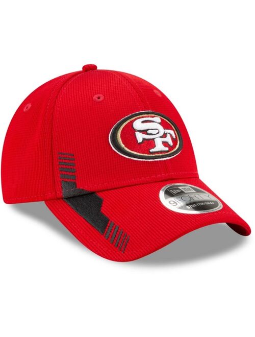 New Era Youth Girls and Boys Scarlet San Francisco 49Ers 2021 NFL Sideline Home 9Forty Adjustable Hat