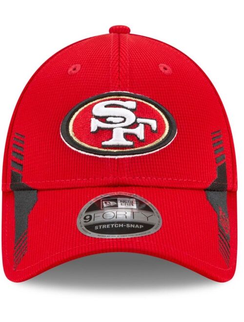 New Era Youth Girls and Boys Scarlet San Francisco 49Ers 2021 NFL Sideline Home 9Forty Adjustable Hat