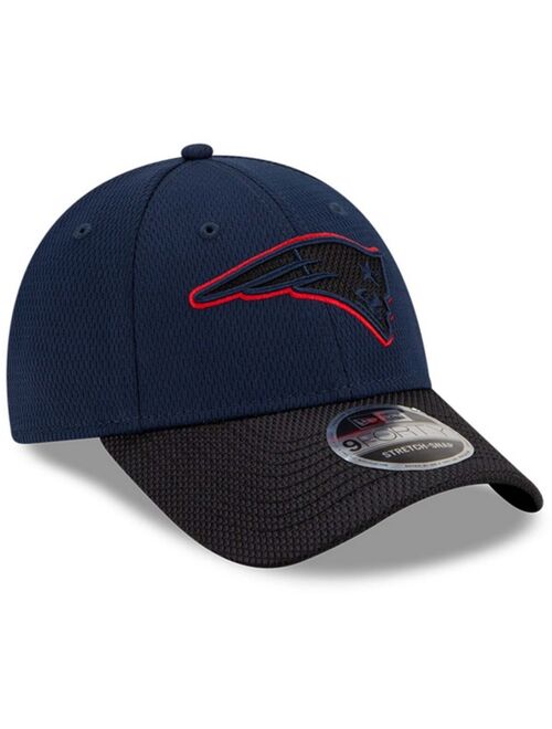 New Era Youth Girls and Boys Navy, Black New England Patriots 2021 NFL Sideline Home 9Forty Adjustable Hat