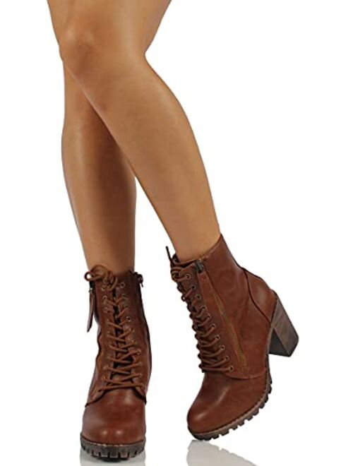 SODA Women's Malia Combat Boot