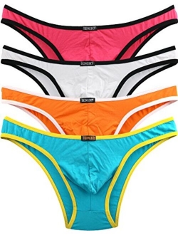 Men's Low Rise Modal Bikini Briefs Sexy Brazilian Back Mens Underwear