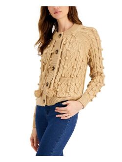 Textured Button Front Cardigan, Created for Macy's