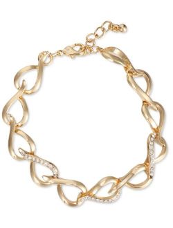 Gold-Tone Pav-Accent Link Bracelet, Created for Macy's