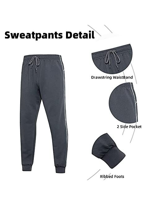LBL Mens Sweat Suit 2 Piece Hoodie Tracksuit Sets Casual Comfy Camo Jogging Sports Suits