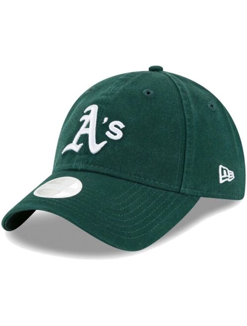 New Era Women's Green Oakland Athletics Logo Core Classic Twill Team Color 9TWENTY Adjustable Hat