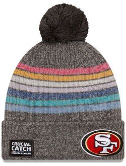 Women's San Francisco 49ers 2021 Crucial Catch Pom Knit Hat