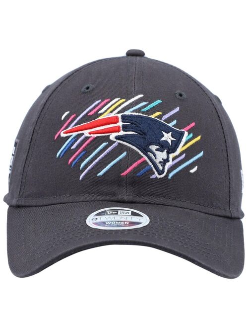 New Era Women's Charcoal New England Patriots 2021 NFL Crucial Catch 9TWENTY Adjustable Hat