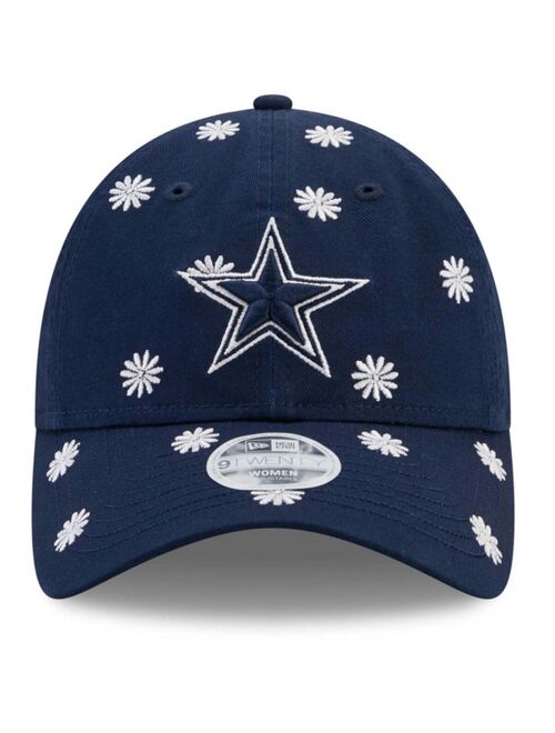 New Era Women's Navy Dallas Cowboys Daisy 9Twenty Adjustable Hat