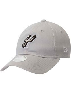 Women's Gray San Antonio Spurs Team Core Classic 9TWENTY Adjustable Hat