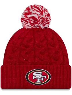 Women's Scarlet San Francisco 49ers Cozy Cable Cuffed Knit Hat
