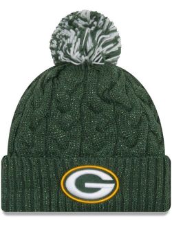 Women's Green Green Bay Packers Cozy Cable Cuffed Knit Hat