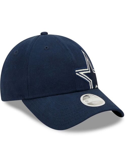 New Era Women's Navy Dallas Cowboys Crop 9FORTY Adjustable Hat