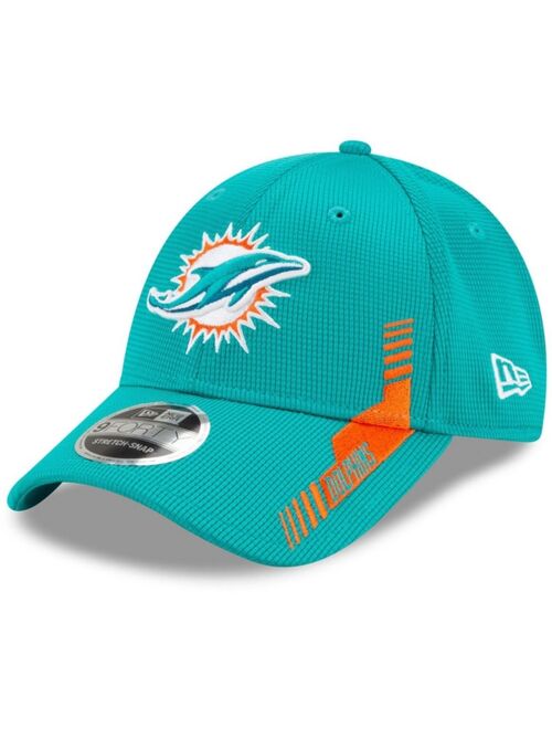 New Era Toddler Girls and Boys Aqua Miami Dolphins 2021 NFL Sideline Home 9Forty Snapback Adjustable Hat