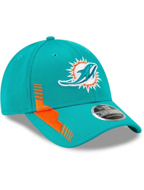 New Era Toddler Girls and Boys Aqua Miami Dolphins 2021 NFL Sideline Home 9Forty Snapback Adjustable Hat