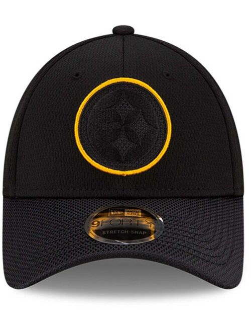 New Era Youth Girl's and Boy's Black Pittsburgh Steelers 2021 NFL Sideline Home 9Forty Adjustable Hat