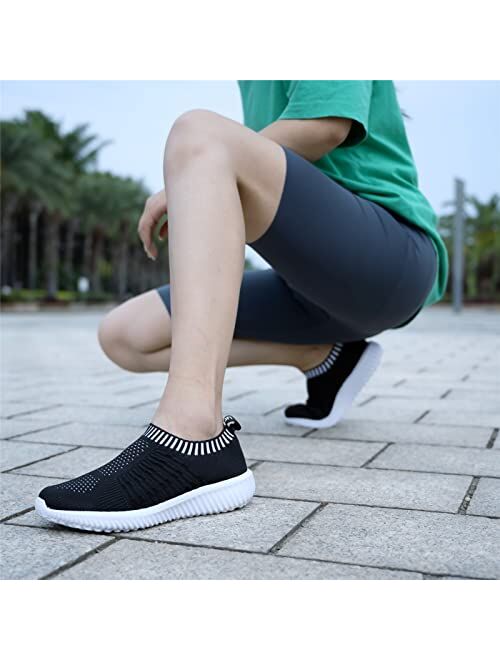 TIOSEBON Women's Athletic Walking Shoes Casual Mesh-Comfortable Work Sneakers