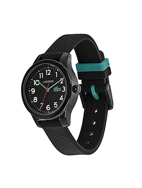 Lacoste 12.12 Kid's Black Silicone Strap Analog Watch 32mm