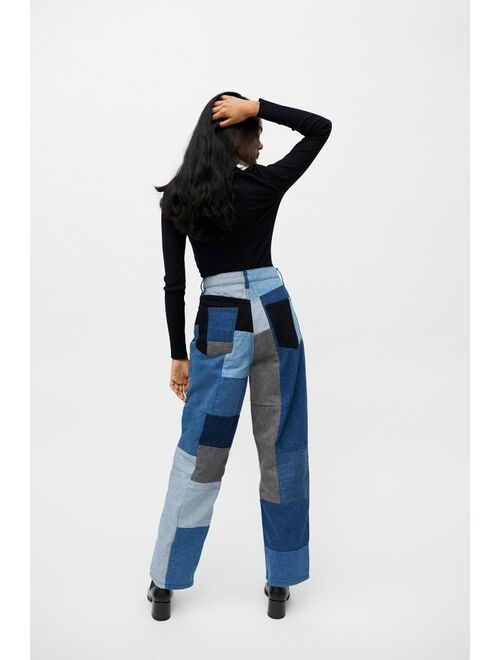 BDG High-Waisted Baggy Jean - Patched
