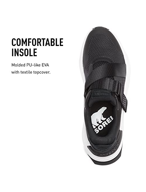 Sorel Women's Kinetic RNEGD Strap Sneaker — Lightweight Mesh & Suede Sneakers