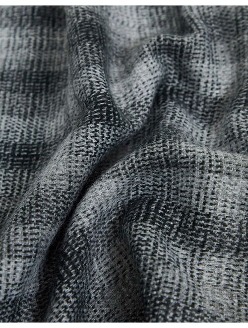 Asos Design woven scarf in gray check