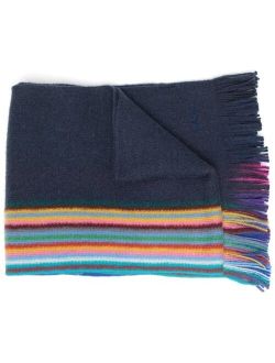 striped print scarves