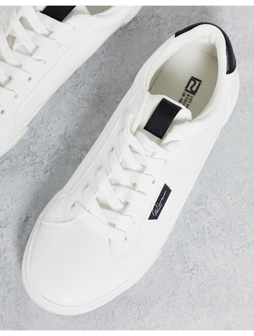 River Island Prolific canvas sneakers in white