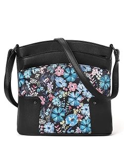 Crossbody Bags for Women Small Leather Purse Travel Ladies Designer Triple Pockets Vintage Handbags Shoulder Bags