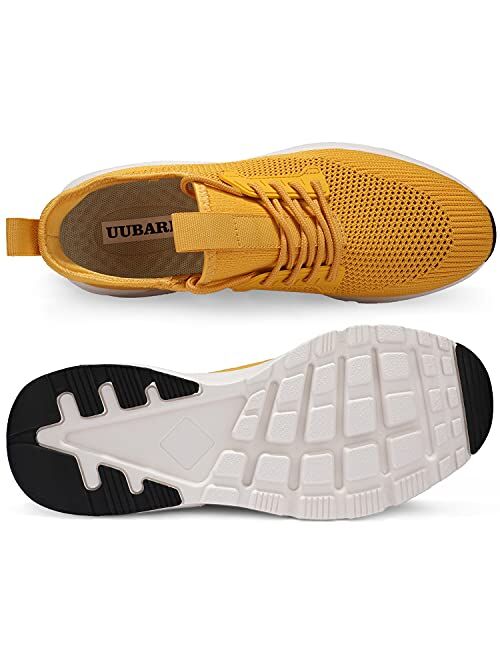 UUBARIS Men Breathable Walking Shoes Non Slip Lightweight Running Shoes Fashion Athlete Tennis Shoes 