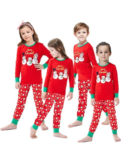 Christmas Matching Family Pajamas For Whole Members Women And Men Pjs 2 Pieces Sleepwear