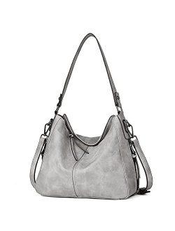 Purses and Handbags for Women Leather Hobo Tote Fashion Ladies Crossbody Large Bucket Shoulder Bag