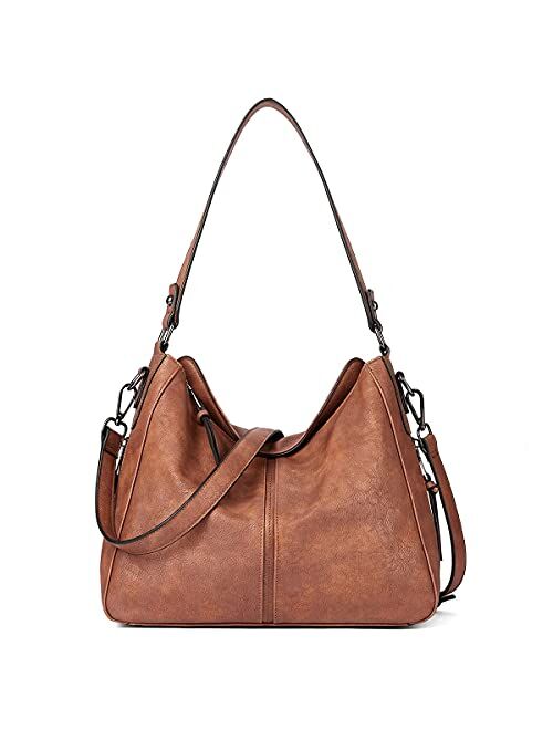 CLUCI Purses and Handbags for Women Leather Hobo Tote Fashion Ladies Crossbody Large Bucket Shoulder Bag