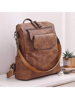 Backpack Purse for Women Fashion Vegan Leather Designer Travel Large Convertible Ladies Shoulder Bags