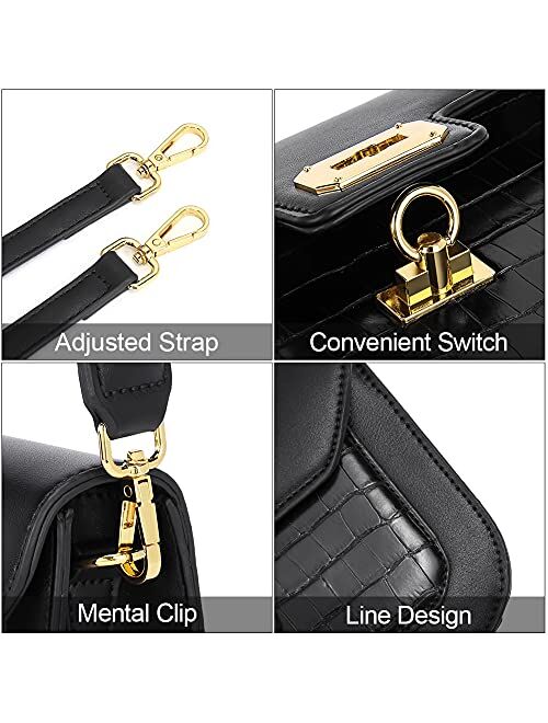 CLUCI Crossbody Bag For Women Designer Fashion Travel Purse Ladies Small Adjustable Leather Shoulder Handbag